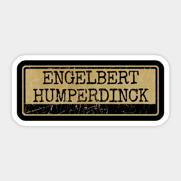 Aliska text black retro - ENGELBERT HUMPERDINCK Sticker by Aliska